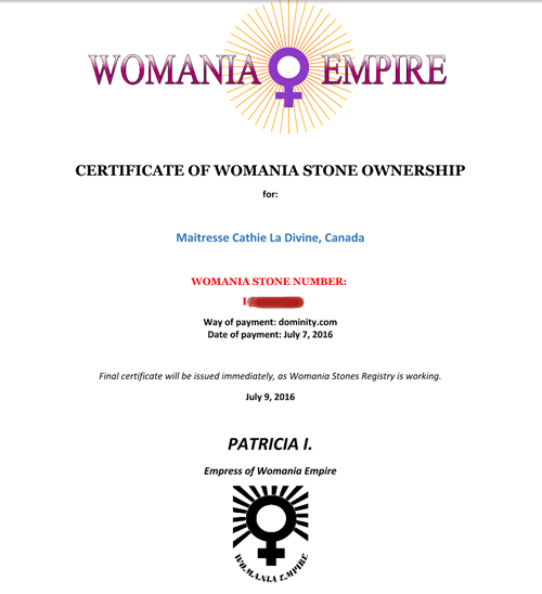 WomeniaEmpire certificate-r